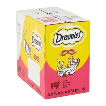 DREAMIES, Beef, Cat Reward Bag, 60g