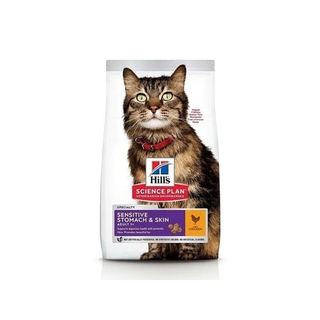 Hill's SP Feline Adult Sensitive Stomach & Skin, 1,5 kg: ceny i cechy