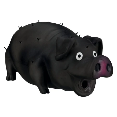 Trixie, toy pig with spikes dogs, with original sound, latex, 21cm, multicolor