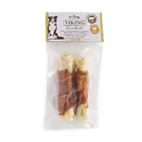 LEOPET Viking Viking Rawhide Roll Filled, M-L, Chicken and Beef Liver, grain free reward pouch dogs, 70g