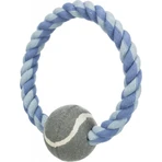 TRIXIE, touwtjespeeltje met tennisbal voor honden, 6cm x 18cm, veelkleurig