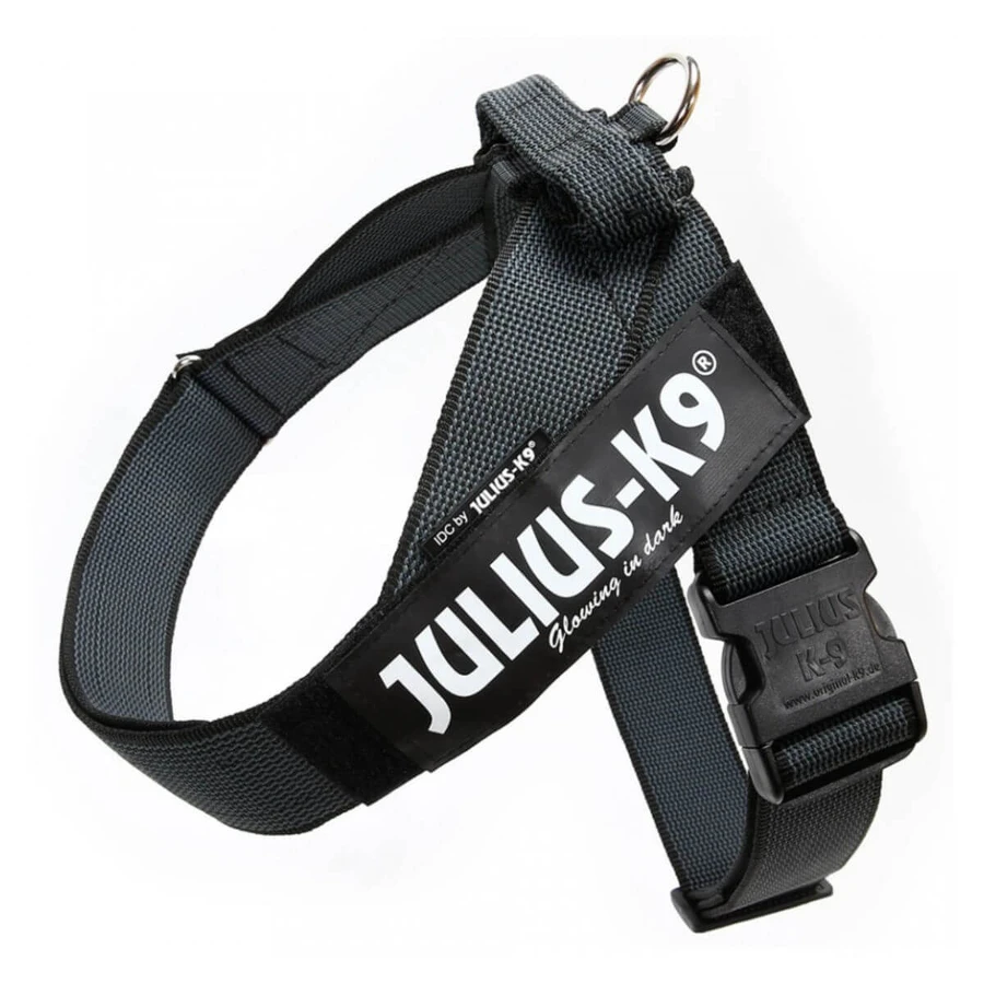 JULIUS-K9 IDC Color & Gray IDC, szelki dla psa, 2XL, 40-70kg, czarne: ceny i cechy