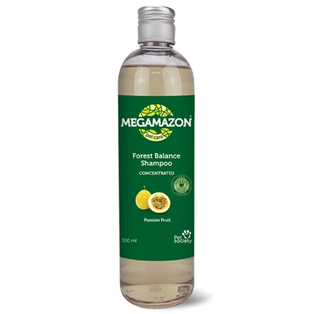 MEGAMAZON Forest Balance, Shampoo für Hunde und Katzen, Passionsfrucht, Flasche, 300ml