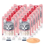 WANPY Creamy Treat, Atún y Salmón, bolsa de recompensa para gatos, (puré), 350g