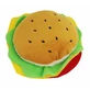 PAWISE Hamburger, pluszowy piesek, XS-M, pluszowy, z dźwiękiem, wielokolorowy, 12 cm
