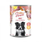 CALIBRA Verve GF, XS-XL, Schweine- und Hirschfleisch, getreidefreies feuchtes Hundefutter in Dosen, (Pastete), 400g