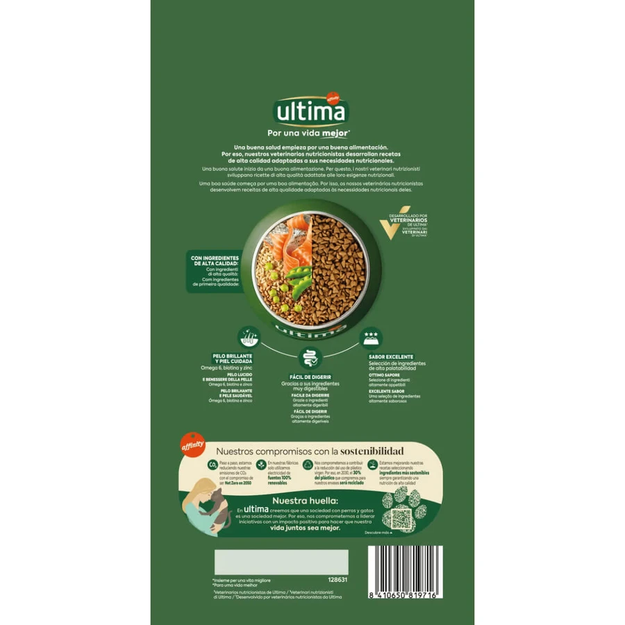 ULTIMA Adult, Salmon, dry cat food, 1.5kg