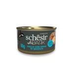 SCHESIR After Dark, Kip en Kwartelei, nat kattenvoer zonder granen in blik, (in soep), 80g