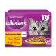 WHISKAS 1+ Poultry Feasts Selections, Poultry, sachet de nourriture humide pour chats, (en aspic), multipack, 85g x 12