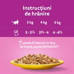WHISKAS 1+ Poultry Feasts Selections, Poultry, sachet de nourriture humide pour chats, (en aspic), multipack, 85g x 12