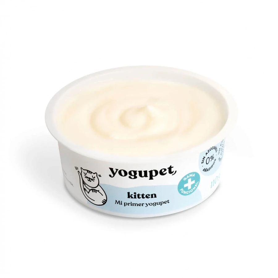 YOGUPET Kitten Yoghurt, junior cat treats, (topping), 110g