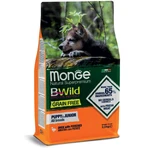 MONGE BWild BWild Puppy & Junior, XS-XL, Pato y Patata, alimento seco sin cereales para perros junior, 2,5kg