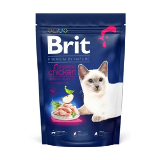 BRIT Premium by Nature Gesteriliseerd, Kip, droogvoer voor katten, 1,5kg