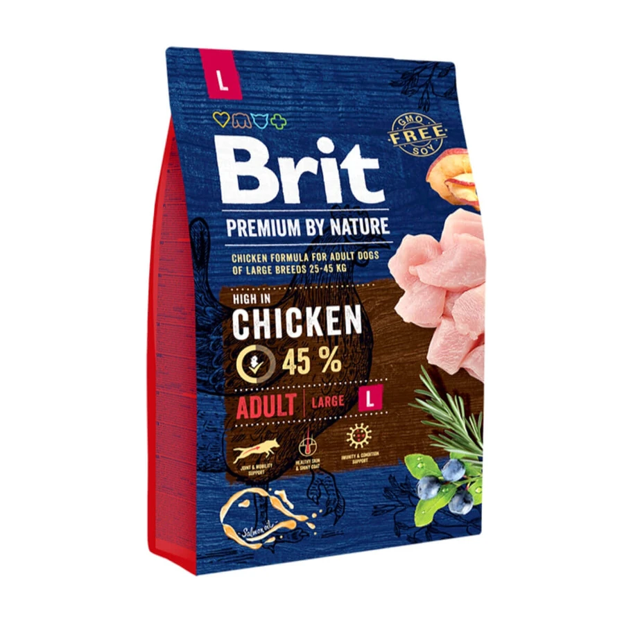 BRIT Premium By Nature Adult Large Breed, L, Chicken, dry food dogs, 3kg
