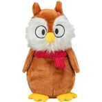 TRIXIE Christmas Owl, peluche perros XS-XL, con sonido, felpa, peluche, marrón, 33cm