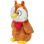 TRIXIE Christmas Owl, peluche perros XS-XL, con sonido, felpa, peluche, marrón, 33cm