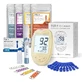 FORA 6 Connect | Medidor 4 en 1 de glucosa en sangre, cetonas, colesterol y ácido úrico | Para uso doméstico | Bluetooth y aplicación | Incluye tiras reactivas y accesorios, púrpura lavanda