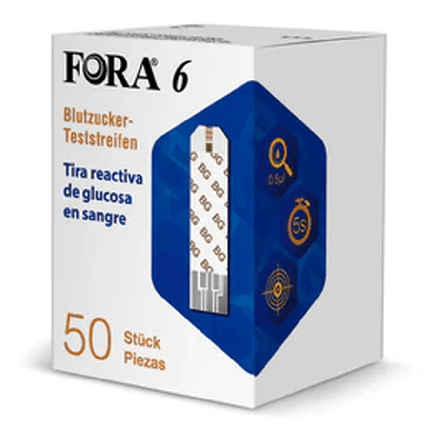 Tiras reactivas Fora 6 BZ, ForaCare Europe GmbH