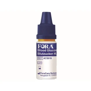 FORA Solución de Control de Glucosa en Sangre GDH Nivel 3 (4 ml)