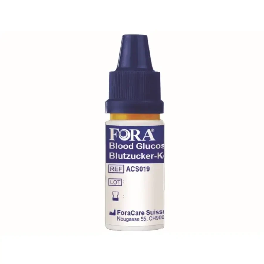 FORA Solución de Control de Glucosa en Sangre GDH Nivel 3 (4 ml)