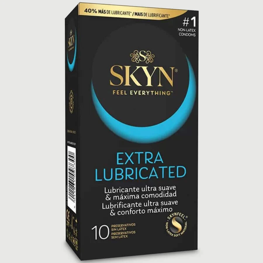 Preservativos Skyn extra lubricados sin látex - 10 unidades