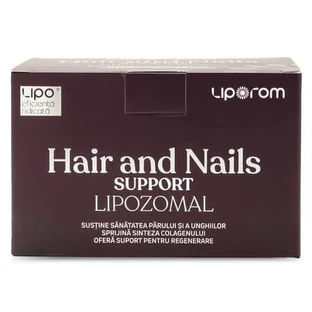 Vitamines et minéraux pour les cheveux et les ongles Hair and Nails Support Lipozomal, 30 sachets x 10 g, Liporom