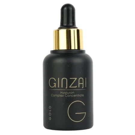Serum with hyaluronic acid and Korean black ginseng Gold, 30 ml, Ginzai