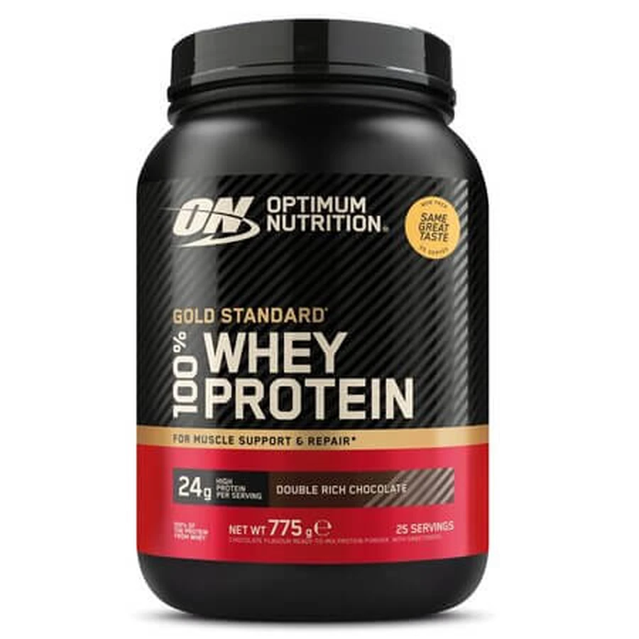 Molkenproteinpulver mit Schokoladengeschmack 100% Whey Gold Standard, 775 g, Optimum Nutrition