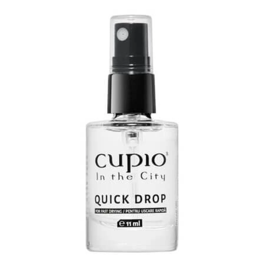 Solutie pentru accelerarea uscarii ojelor Quick Drop, 11 ml, Cupio