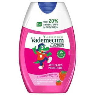 Tandpasta 2in1 voor kinderen Aardbei, 75 ml, Vademecum