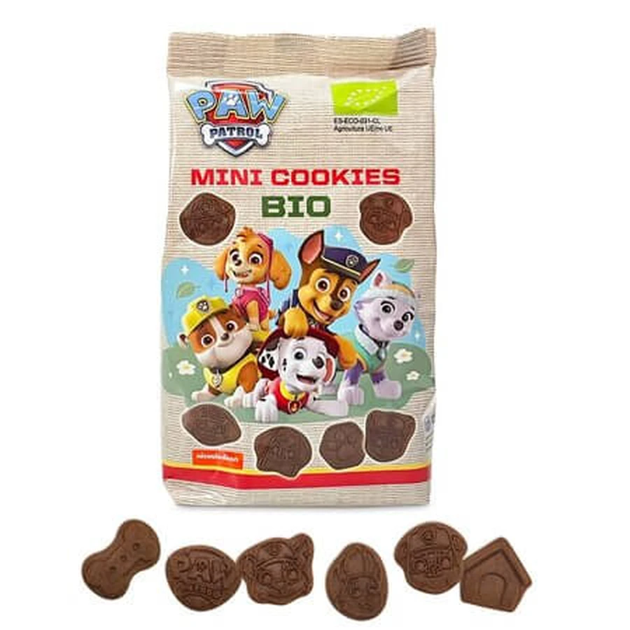 Bio-Mini-Kekse mit Kakao, Paw Patrol, 100 g, Lecker und Einzigartig