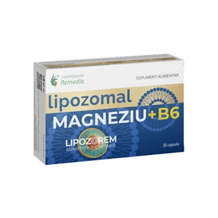 Magnesium+Vitamin B6 Lipozomal, 30 capsules, Remedia