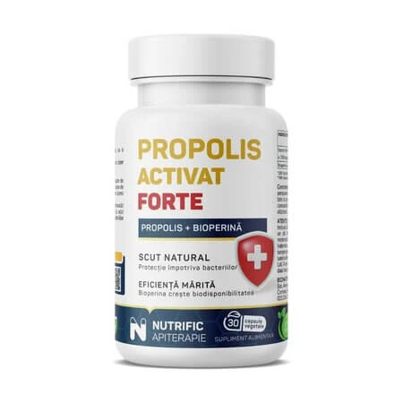 Activated Propolis Forte with Bioperine, 30 capsules, Nutrific