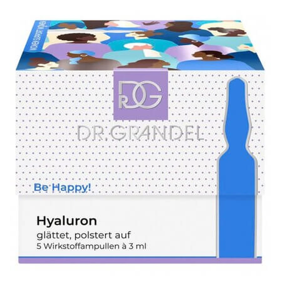 Hyaluron Skin Moisturizing Vial Set, 5 x 3 ml, Dr. Grandel