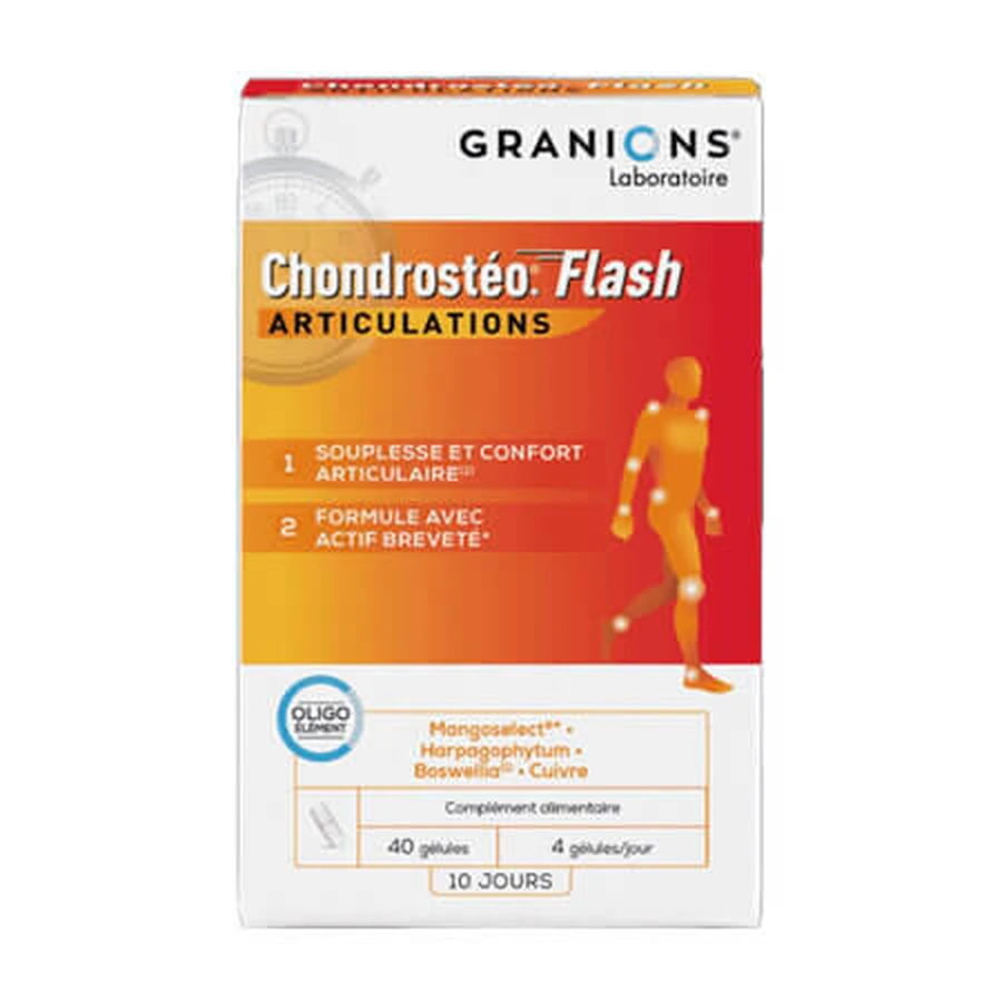 Chondrosteo+ Flash, 40 capsules, Granions