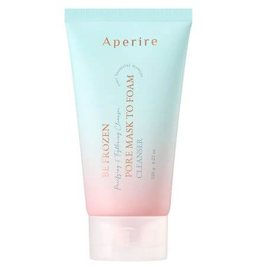 Be Frozen Pore Mask to Foam Cleanser 2 in 1 with niacinamide, 120 g, Aperire