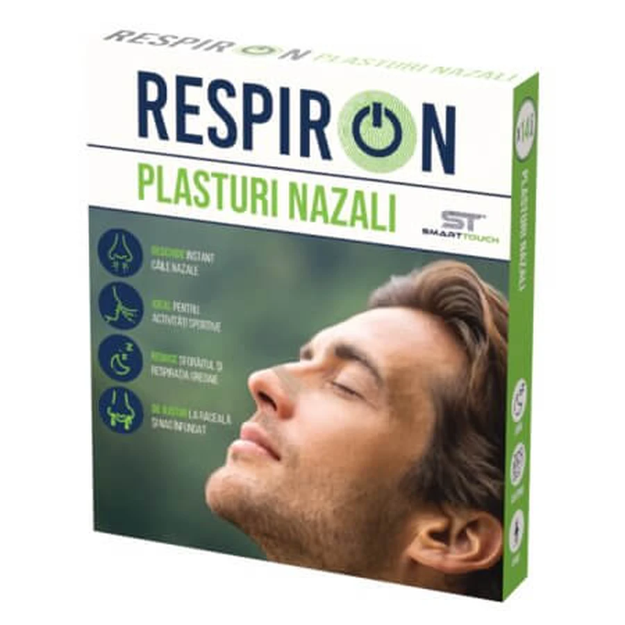 RespirON Nasenpflaster, 14 Stück, Smart Touch