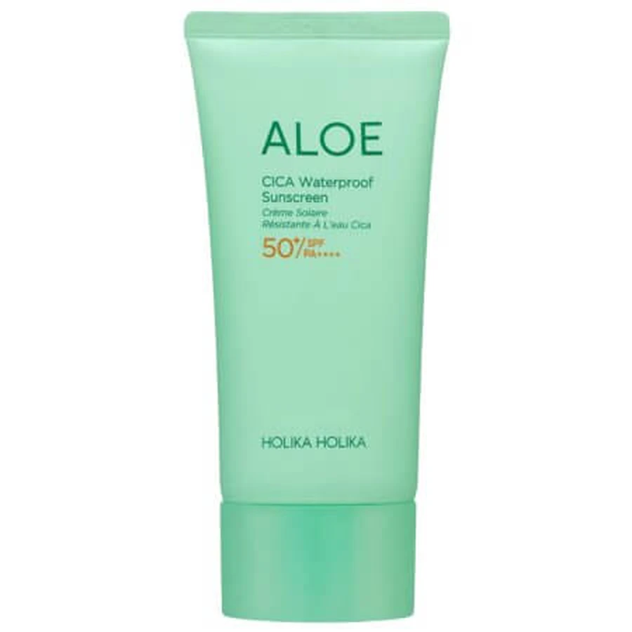 Crème solaire avec CICA et Aloe Vera, SPF50+ PA++++, Waterproof, 100 ml, Holika Holika