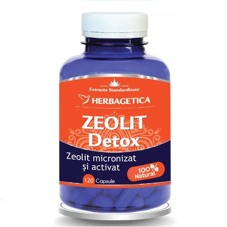 Zeolit Detox, 120 Kapseln, Herbagetica