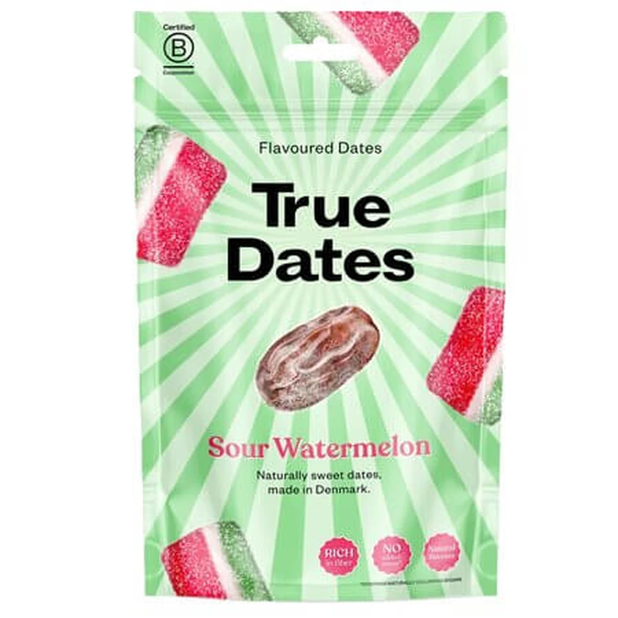 Saure Datteln mit Wassermelonengeschmack, 100 g, Echte Datteln