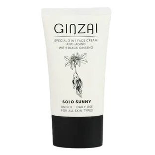 Crème anti-âge 3 en 1 avec ginseng noir coréen et SPF 50+/PA+++++ Solo Sunny, 50 ml, Ginzai