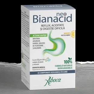 Neobianacid sabor limón, 45 comprimidos masticables, Aboca