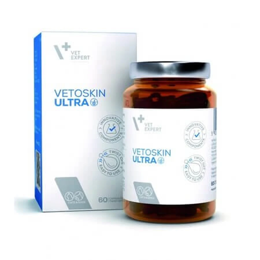 Vetoskin Ultra Twist Off, 60 Kapseln, Vetexpert