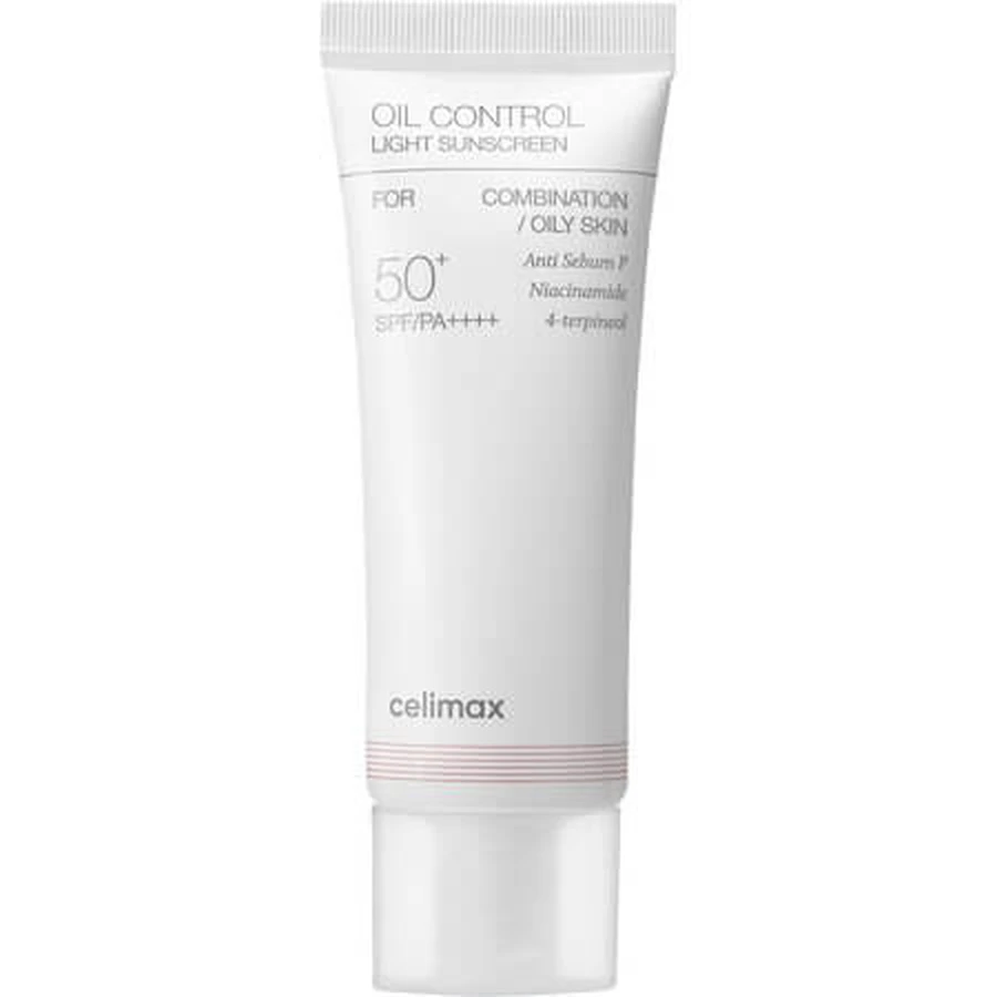 Aceite protector solar SPF 50+ Oil Control Light Sunscreen, 40 ml, Celimax
