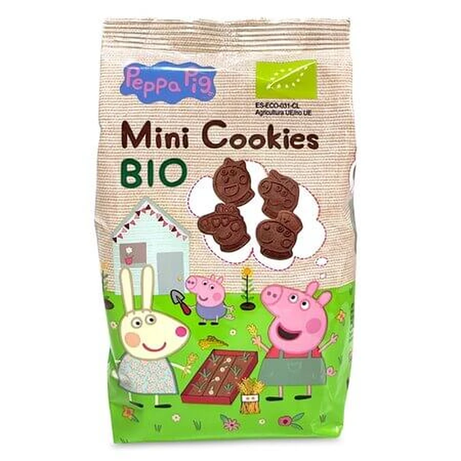 Mini biscuits bio au cacao, Peppa Pig, 100 g, Tasty and Unique