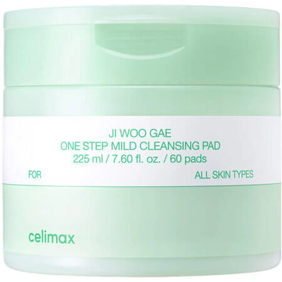 Ji Woo Gae Discos Limpiadores e Hidratantes Textura Dual, 60 piezas, Celimax
