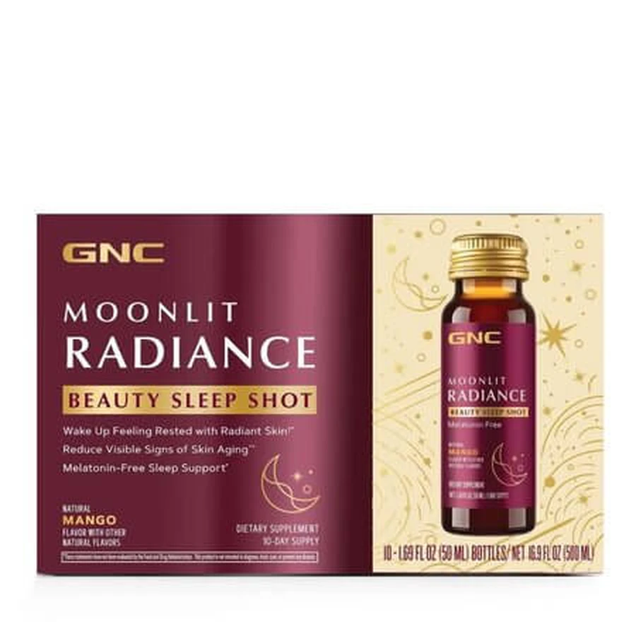 Beauty and Sleep Shot mit Mangogeschmack, Moonlit Radiance, 10 x 50 ml, Gnc