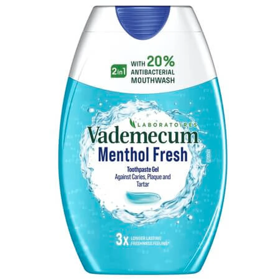 Dentífrico 2en1 Mentol Fresco, 75 ml, Vademecum