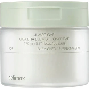 Ji Woo Gae BHA, PHA en LHA zure exfoliërende schijven Ji Woo Gae, 60 stuks, Celimax