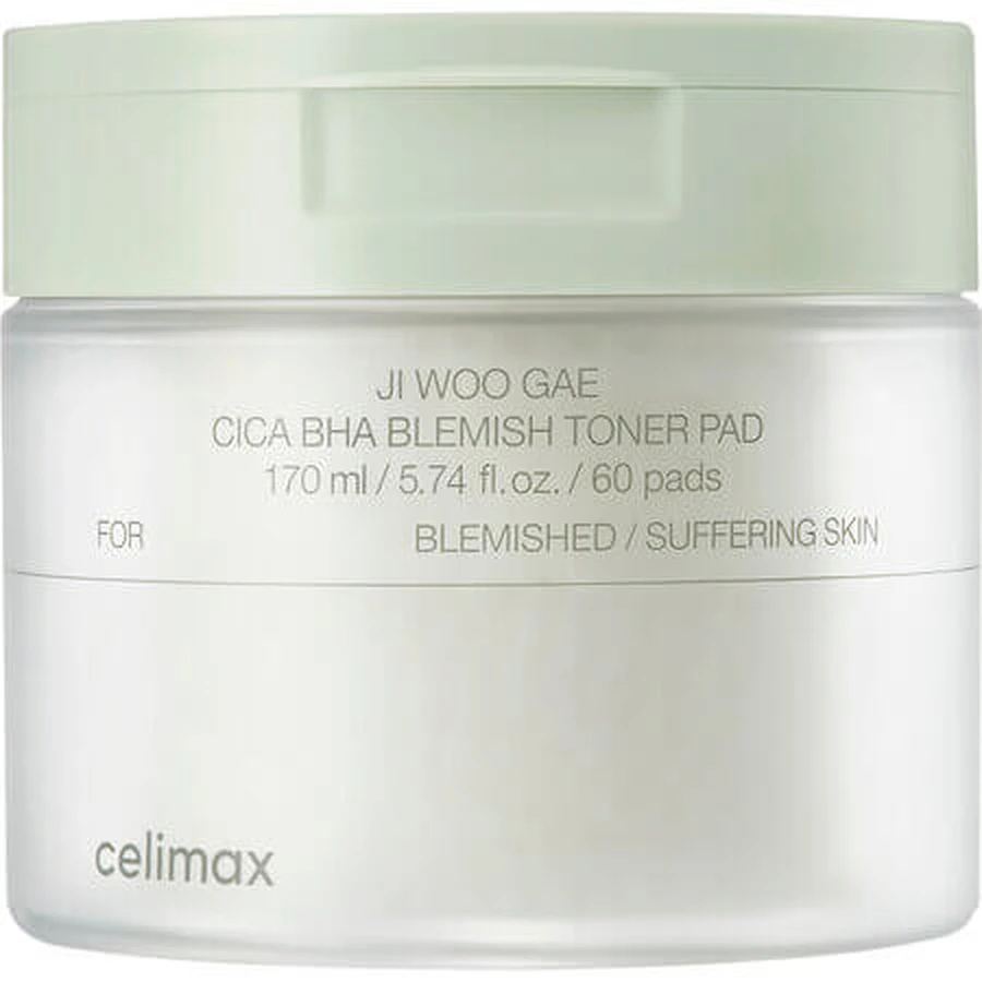 Ji Woo Gae BHA, PHA en LHA zure exfoliërende schijven Ji Woo Gae, 60 stuks, Celimax